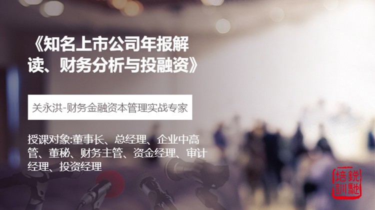 《知名上市公司年报解读、财务分析与投融资》